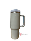40oz Mega Sublimation Blank Stainless Steel Travel Tumbler with Handle