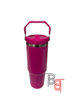 30oz Sublimation Blank Stainless Steel Travel Tumbler with Handle