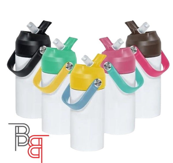 12oz Kids Water Bottle Tumbler With Strap Handle