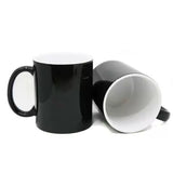 Color Changing Sublimation Magic Mug 11oz Black or Black Glitter