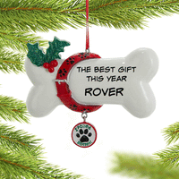 Dog Bone Christmas Ornament Blank  For Vinyl or Marker