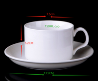 5oz Espresso Cup and Saucer Sublimation Cup