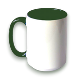 15oz inner / handle Colored Sublimation Mugs