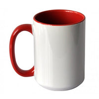 15oz inner / handle Colored Sublimation Mugs