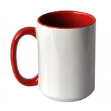 15oz inner / handle Colored Sublimation Mugs