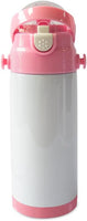 Kids Sublimation 12oz Water Bottle Tumbler With Carry Strap