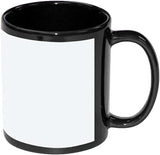 11oz Sublimation Blank Ceramic Coffee Mug – White Patch Printing Area – Premium Sublimation Mug