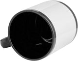 11oz Sublimation Blank Ceramic Coffee Mug – White Patch Printing Area – Premium Sublimation Mug