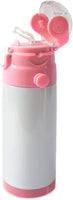 Kids Sublimation 12oz Water Bottle Tumbler With Carry Strap