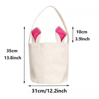 Sublimation Bunny Easter Basket Totes