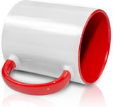 11oz. Sublimation Color Inner And Handle Ceramic Coffee Mug