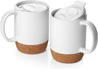 15oz Sublimation Cork Bottom Ceramic Coffee Mug