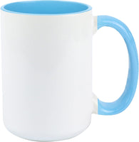 15oz inner / handle Colored Sublimation Mugs