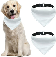 Pet Dog Sublimation  Bandana With Collar Pack of 2