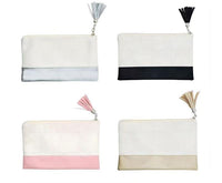 Sublimation Zippered Blank Linen Storage/ Cosmetic Bag