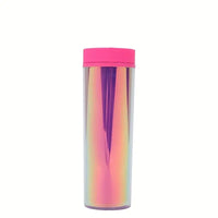 Skinny Acrylic 16Oz Iridescent Tumblers with Lid & Straw Not for Sublimation