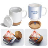 15oz Sublimation Cork Bottom Ceramic Coffee Mug