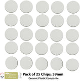 Poker Chip Blanks 39mm for Sublimation or UV  Pack of 25