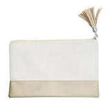 Sublimation Zippered Blank Linen Storage/ Cosmetic Bag