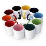 11oz. Sublimation Color Inner And Handle Ceramic Coffee Mug