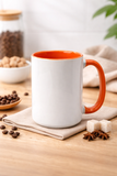 15oz inner / handle Colored Sublimation Mugs