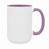 15oz inner / handle Colored Sublimation Mugs