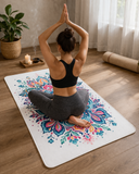Double-Sided Sublimation Yoga Mat Blank 64” x 27” – Dual Print Surface, White Stitch Edge, Includes Black Carry Bag