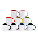 11oz. Sublimation Color Inner And Handle Ceramic Coffee Mug