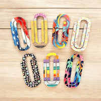 Gosknor Jumbo Sublimation Paper Clips – 16 Pack, 4x2 Inches, Acrylic Blanks For DIY Customization