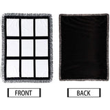 Sublimation Panel Polyester Fleece Throw Blanket  80'' x 60''