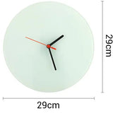 Round Sublimation Glass Clock 29cm