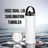 Dual Lid Sublimation Tumbler