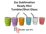 Sublimation Mini 2oz Tumbler Shot Glass