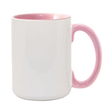 15oz inner / handle Colored Sublimation Mugs