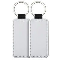 PU Leather Sublimation Blanks Keychains Pack of 6