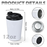 12oz Sublimation Travel Coffee Tumbler Stainless Steel Hot/Cold