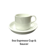 5oz Espresso Cup and Saucer Sublimation Cup