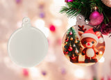 Sublimation Blank Acrylic Ornaments Pack of 5