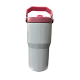 20oz Sublimation Blank Stainless Steel Travel Tumbler with Handle