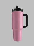 40oz Pink/Black Mega Travel Tumbler with Handle (Not for Sublimation)