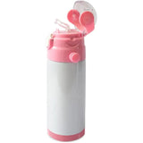 Kids Sublimation 12oz Water Bottle Tumbler With Carry Strap