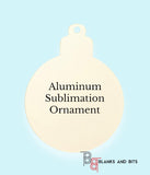 Aluminum Sublimation Ornament Pack of 5
