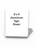 Aluminum Sublimation Blank Sheet 9X11