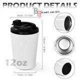 12oz Sublimation Travel Coffee Tumbler Stainless Steel Hot/Cold