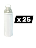 Straw-and-Spout Sublimation Stainless Steel Water Bottle