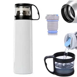 Sublimation Water Bottle Stainless Steel Vacum Insulated Tumbler Travel Flask Thermos 17oz