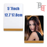 Sublimation Aluminum Photo Sheet with Bamboo Base