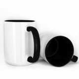 15oz inner / handle Colored Sublimation Mugs