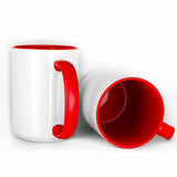 15oz inner / handle Colored Sublimation Mugs