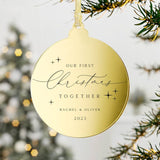 Mirror Acrylic 3" Ornament Pack of 3